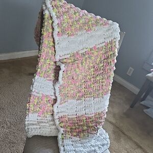 Handcrafted Chunky Crochet Crib Blanket